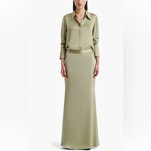 NEW TWP at last skirt in sage size 6